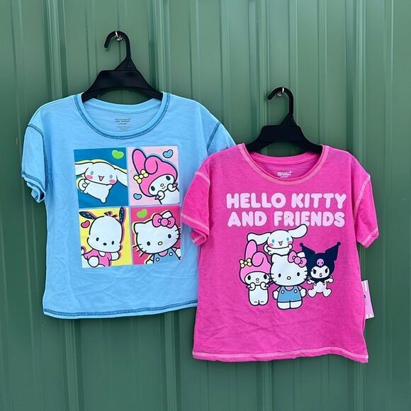 Girls Hello Kitty & Friends Girls Graphic T-Shirt 2-Pack Size L - Picture 1 of 13